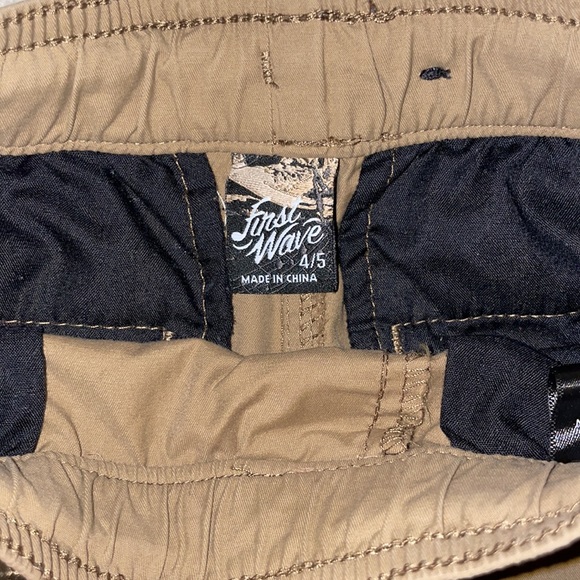 Boys First Wave Khaki Joggers 4/5 - Picture 3 of 4